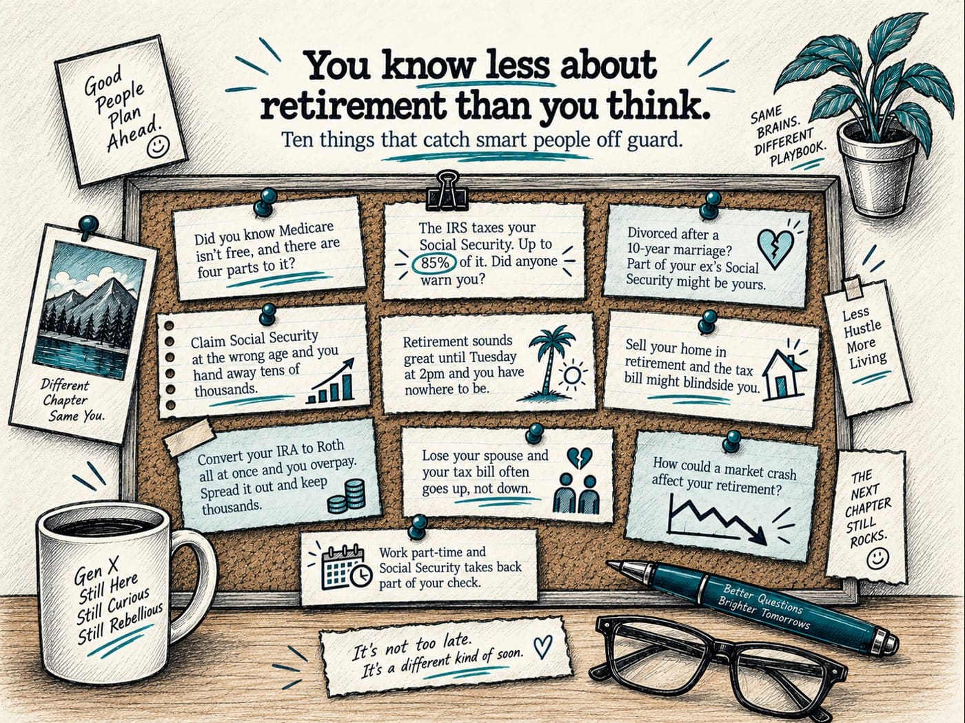 You know less about retirement than you think. Ten things that catch smart people off guard.